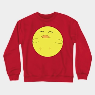 Round Happy Chick Crewneck Sweatshirt